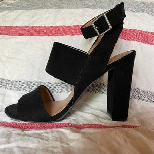 Merona black high heel sandals